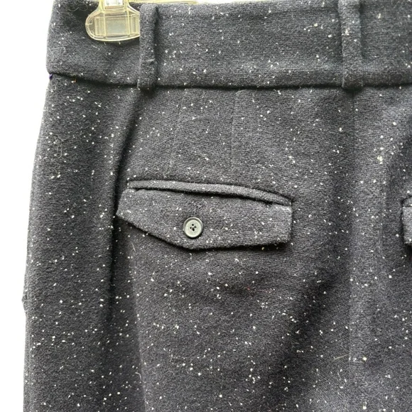 Ann Taylor LOFT Speckled Tweed Cuffed‎ Trousers Fully Lined Size 8 - Picture 8 of 8